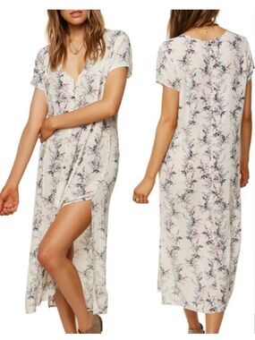 O’Neill *flaw* floral beach dress button down